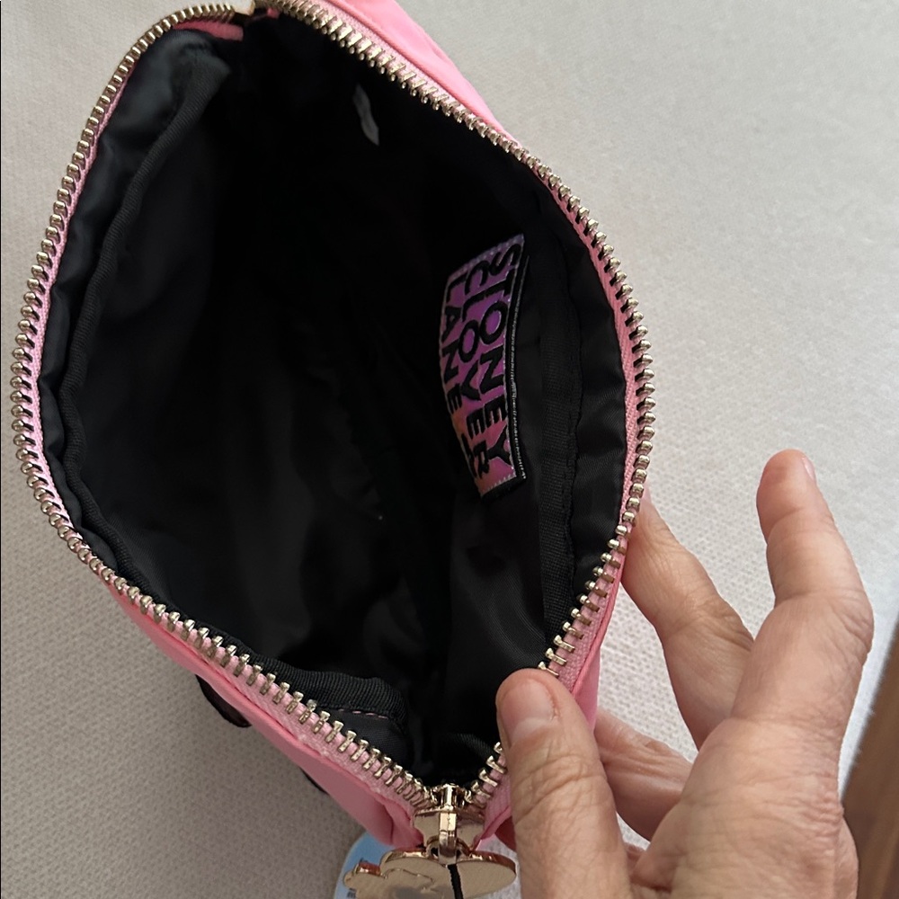 Stoney Clover Lane Pink Zippered Cosmetic Bag 3 Patch Nwt View 6